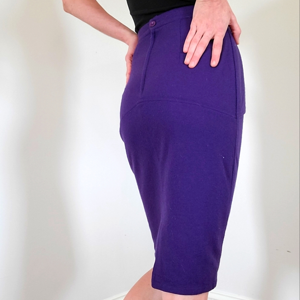 VINTAGE - Wool blend skirt - Picture 4 of 9